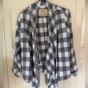 Old Ranch Cascading Blazer Cowgirl ChicY2K Plaid Flannel quality  size large